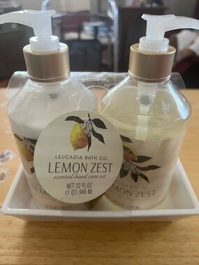 Lemon Zest Hand Soap Duo — White & Yellow